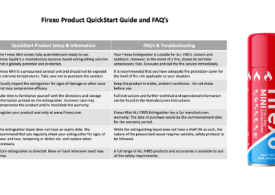Firexo Products Instruction Of Use